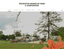 Tablet Screenshot of enchantedshorescampground.com